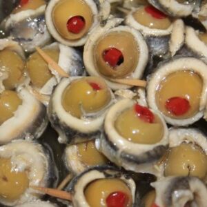 Olive and Anchovy Skewers in Oil